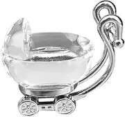 Elegant Crystal Stroller Toy Baby Shower Birthday Party Favor Crystal Baby Stroller Decor