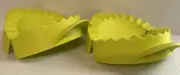 Tupperware Hot Pocket Turnover Empanada Dumpling Pie Maker! Lime Green 2 PC SET