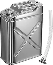 Stainless Steel Water Container for Camping - 5 Gallon Hydration Metal Tank Jug - Heavy Duty Durable Portable Water Storage Can for Camping Outdoors