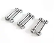 LEGO Parts 6 Pieces Technic Arm 1 x 7 Gear 9 Tooth Double Bevel Ends Light Gray