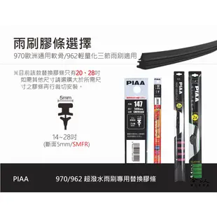 PIAA 矽膠雨刷膠條 5mm 總代理日本膠條 通用型 超撥水 三節式雨刷 軟骨雨刷 focus c300 f10 哈家