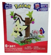 MEGA Pokémon Action Figure Building Toy Set Pichu's Forest Forage with 84 Pieces