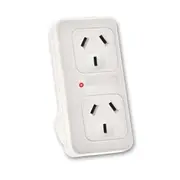 Sansai Vertical Up Powerpoint Double Adaptor/Outlet Power Board Splitter/NZ/AU