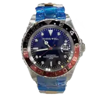 在飛比找PChome商店街優惠-【ROUND WELL浪威錶】領航者機械腕錶 漸層雙色面板 