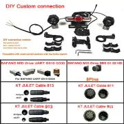 E-bike DIY Front&Rear light kit For Bafang BBS01 BBS02 BBSHD KT-JULET Series SAU