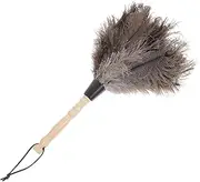 CALLARON Feathered Duster with Ergonomic Wooden Handle Efficient Home Car Cleaning Tool for Hard to Reach Areas for Dust Removal Housewarming Present