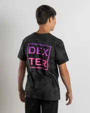 [Dexter] Dexter Boys' Slash T-Shirt in Black Mottle Size 10 10 Black Mottle