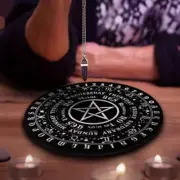 Astrology Pendulum Mat Metaphysical Rubber Mouse Pad Tarot Altar Props Black