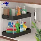 Under Sink Storage 2 Tier Kitchen Sink Organiser Multi-Purpose under Sink Organi