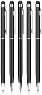 5X Capacitive Touch Screen Stylus BallPen for Apple iPhone iPad Samsung Black