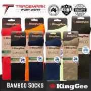 King Gee Mens Bamboo Work Socks (K09270) 6-10 & 11-14 RRP$19.95