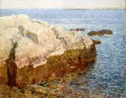 Childe Hassam - Cliff Rock Appledore Giclee Fine Art Print on Canvas Wall 36"