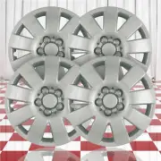 15" Push-on Silver Hubcaps for 2003-2004 Toyota Corolla (QTY: Four)