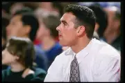 Assistant Coach Danny Tarkanian Fresno State Bulldogs watches his - Old Photo 1