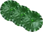 minkissy 3pcs Eva Artificial Lotus Leaves Vivid Fish Tank Decoration for Pond Garden Fountain Stage Show