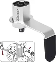 FIRSTINFO F3220DD 600 Nm Manual Torque Multiplier, 3.4:1 Compact Torque, 1/2-inch Drive (Male) to 1/2-inch Drive (Female) Adaptor, Max. 600 N.m., Labor Saving Tool for Lug Nut Tire Change