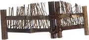 Milisten Mini Garden Fence Decorative Micro Landscape Picket Fence for Fairy Garden Dollhouse and Creative Decor Enhancing Natural Decor and Whimsical Touch