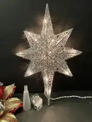 Christmas Tree Topper 13.5” Silver Star