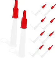 Gadpiparty 10pcs Glue Cap Dispensing Head Rubber Caulking Tool Kit Caulk Smoothing Tool Glue Sealant Silicone Nozzle Plastic Caulking Tip Caulk Tips Rubber Nozzle Tool Kit Caulk Nozzle