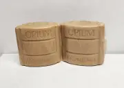 NEW Opium Perfumed Soap ~ Yves Saint Laurent ~ 2 Bars Shrink Wrap