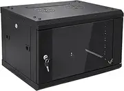 6U Wall Mount Server Cabinet Network Rack Enclosure Locking Glass Door by NETECABLE