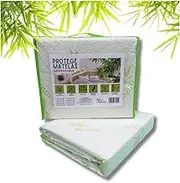 Bamboo Fibre Mattress Protector Anti Dust Mite Bacteria Waterproof Mattress Protector Breathable Ultra Soft Quiet Fitted Sheet Size Perfect Mattress Cover Premium Cap 35cm