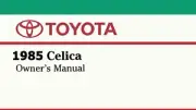 1985 TOYOTA CELICA Owners Operators Owner Manual NEW