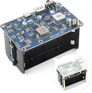 Waveshare UPS HAT (E), Compatible with Raspberry Pi 5/4B/3B+, Bi-Directional Fast Charging, 5V 6A Output, Pogo Pins Connector