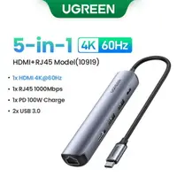 在飛比找樂天市場購物網優惠-【日本代購】UGREEN USB C 集線器 4K 60Hz