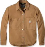 Carhartt Rugged Flex Loose Fit Heavyweight Duck Ladies Shirt, brown, Size L for Women
