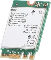 WiFi 6E AX210 Tri Band Wireless Module for Windows 10 64 Bit, High Speed WiFi 6E Wireless Card for Laptop, Desktop Computer, Metal BT5.3 Wireless Card