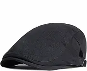 [Generic] Men's Beret Hat Simple Light Plate Cotton Beret Men Spring and Summer England Retro Literary Sun-Shading Duck Tongue Forward Cap Female