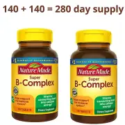 Nature Made Super B-Complex 8 essential B vitamins + vitamin C 2 x 140 Tablets