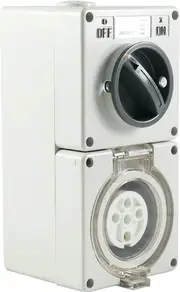 5 Pin Switched Socket Outlet (Round Pin)