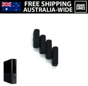 Replacement Rubber Feet for Xbox 360 Slim E Console Dust Cover Pads Black