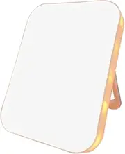 HONMEET 3-Light Modes Portable Makeup Mirror with Led Magnifying Folding Vanity Mirror for Women Touch Control for Travel Home