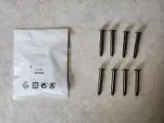 SET OF 8 CORSAIR NAUTILUS AIO CPU 240 RS LIQUID COOLER LONG FAN SCREWS NEW!
