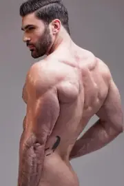 [K035] Handsome Man Cute Male Model Showing Off Body Physique Art Photography
