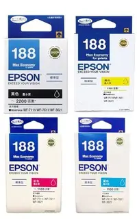 在飛比找Yahoo!奇摩拍賣優惠-【Pro Ink 原廠墨水匣】EPSON 188 WF-76