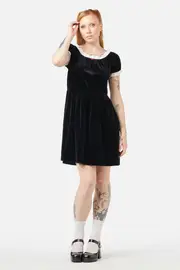 Discord Velvet Mini Dress