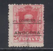 ANDORRA ESPAÑOLA 1928 SPAIN USADO EDIFIL 6 SCOTT 6 LOTE 1