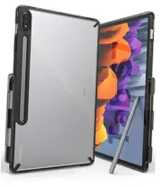 Fusion Case Compatible with Samsung Galaxy Tab S8 (2022) / S7 Smoke Black