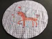 Cotton Round Mat Baby Kid Activity Gym Playmat Crawling Pad Toy Storage Nurse