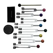 Chakra Tuning Fork Set for Healing, Tuning Forks with Tuning Fork Activator for Healing,Sound Therapy,Keep Body As shown