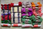 112 Skeins 100% Wool Yarn Tapestry DMC & Patons Beehive Mixed Color Lot