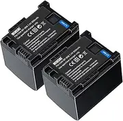 MINSHI BP-808 (2 Pack) Replacement Battery Compatible with Canon iVIS HFG10 【7.4V 850mAh】 High Performance Compatible Camera Battery 2023LF