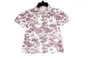 Janie and Jack The Flower Shop Top NEW Girls sz 10 Floral Toile Button front