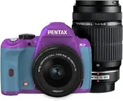 PENTAX DSLR Camera K-r W Zoom Kit Purple/Aqua 031 K-rWZK PU/AQ031