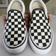 VANS Slip On Pro Black White Classic Checkered Canvas Shoes Men’s 4 Women 5.5