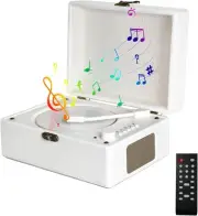 CD Player Portable with Bluetooth, Rechargeable Players Retro Suitcase CD...